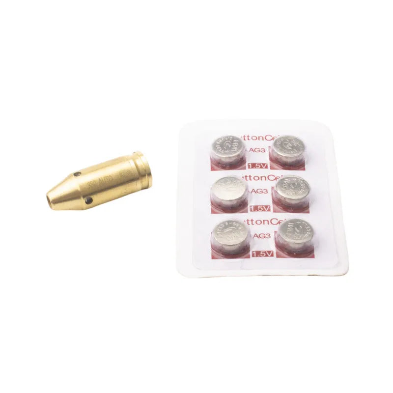 380ACP Laser Boresighter .380 auto Laser Collimator 380 Cal Red Laser Bore Sighter