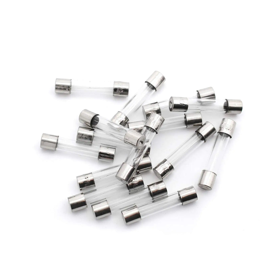 100/72pcs 5 * 20 6 * 30 Fast Melting Glass Tube Fuse Car Glass Tube Fuse Set with Box 0.2-20A 0.5-30A Household Fuse
