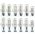 E27 LED Lamp AC 220V 230V Corn Lamp 24 36 48 56 69 72leds Lampada Led Bulb SMD5730 Led Lamp Light E14 Chandelier Lighting 240V