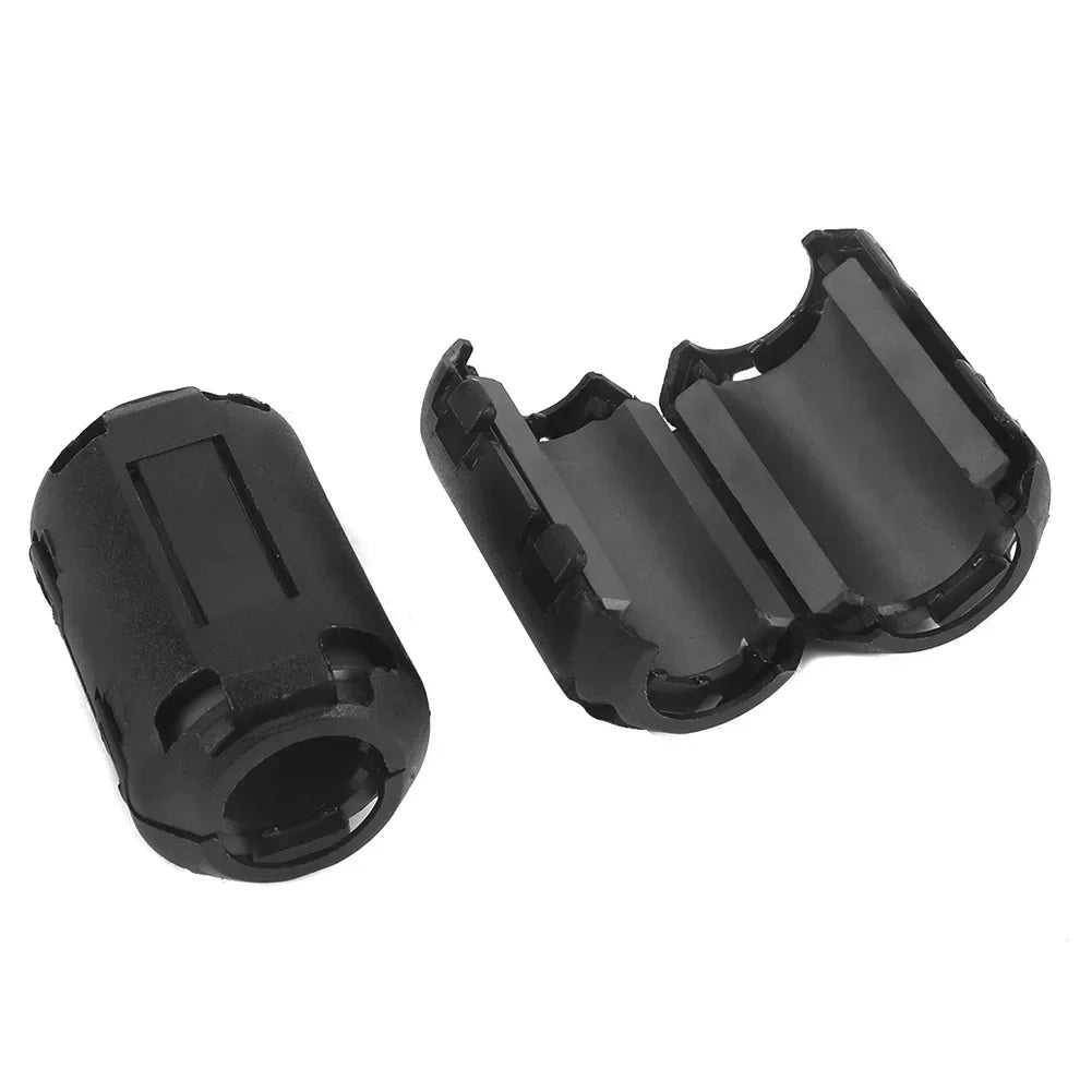 50/22pcs Clip-on Ferrite Ring Core Bead Choke RFI EMI Noise Suppressor Cable Clips for USB Audio Video & Power Cord