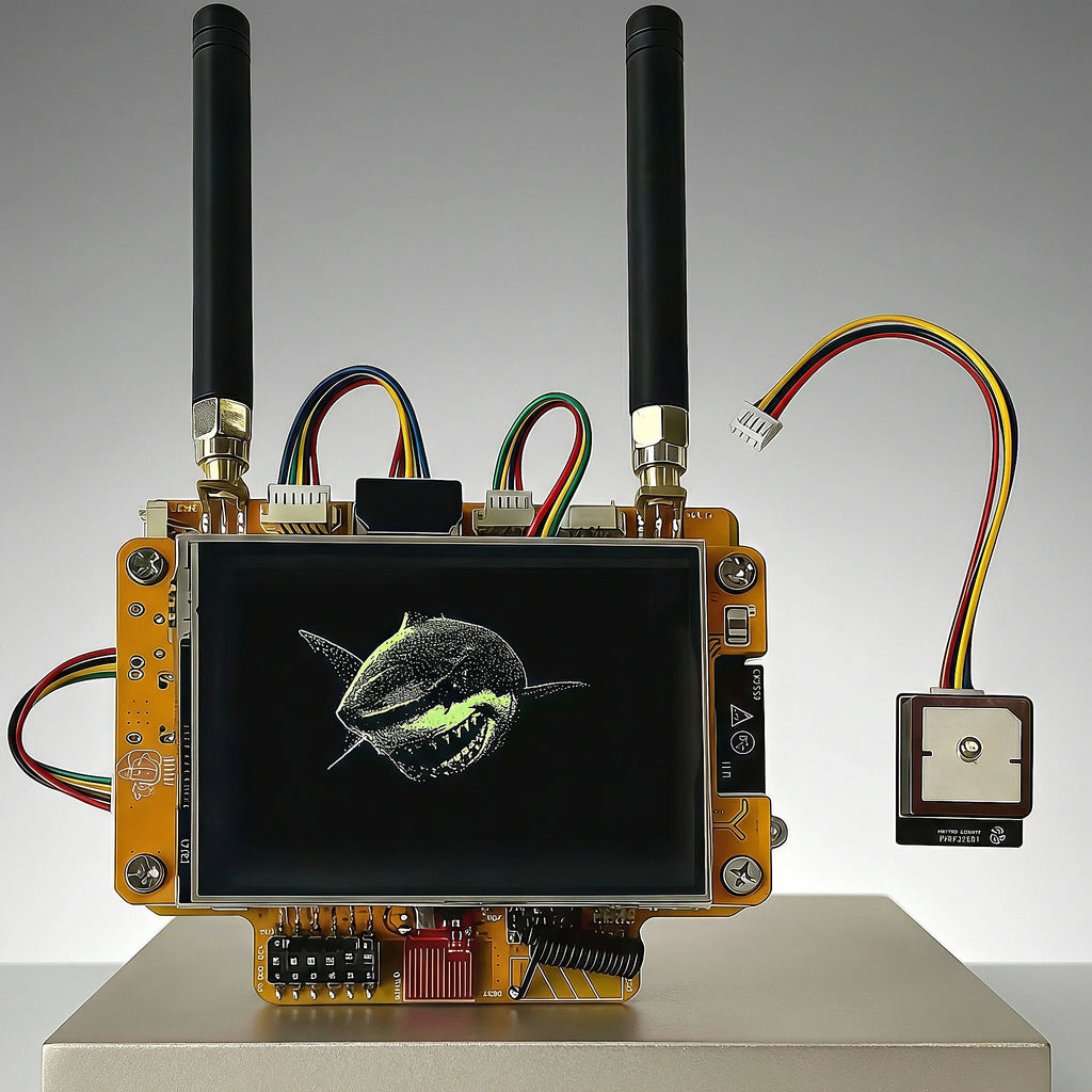 The NM-RF-Hat Companion Hat Multi-Band RF for CYD Bruce ESP32-2432S028 TX/RX 433M nRF24 PN532 CC1101 IR  OOK Power Mgmt TF Slot