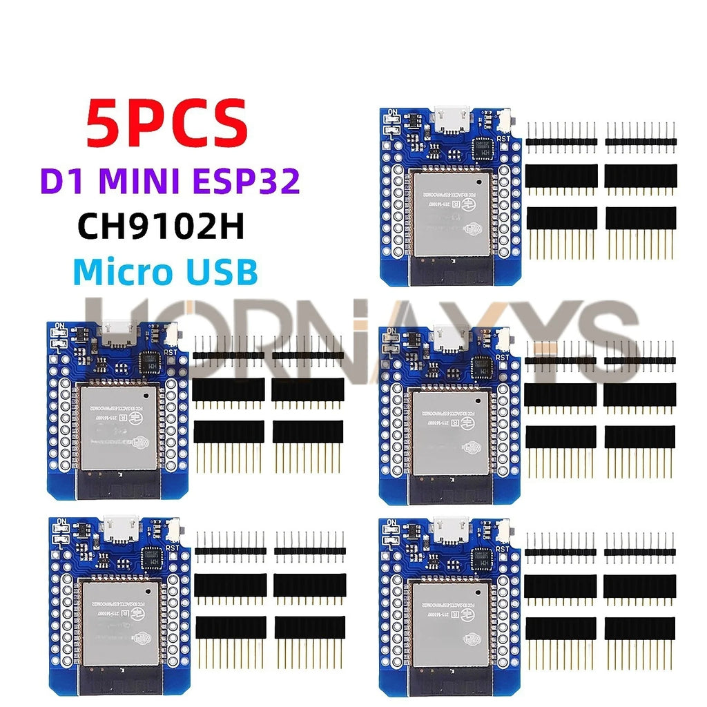 1-10PCS/ D1 Mini LIVE ESP32 ESP-32 WiFi+Bluetooth Internet of Things Development Board based ESP8266 Fully Functional TYPE-C
