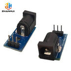 2/5PCS 5.5x2.1mm DC005 Power Jack DIP Adapter Board PCB Mount DC Power Socket Breadboard Interface Test Conversion Connector