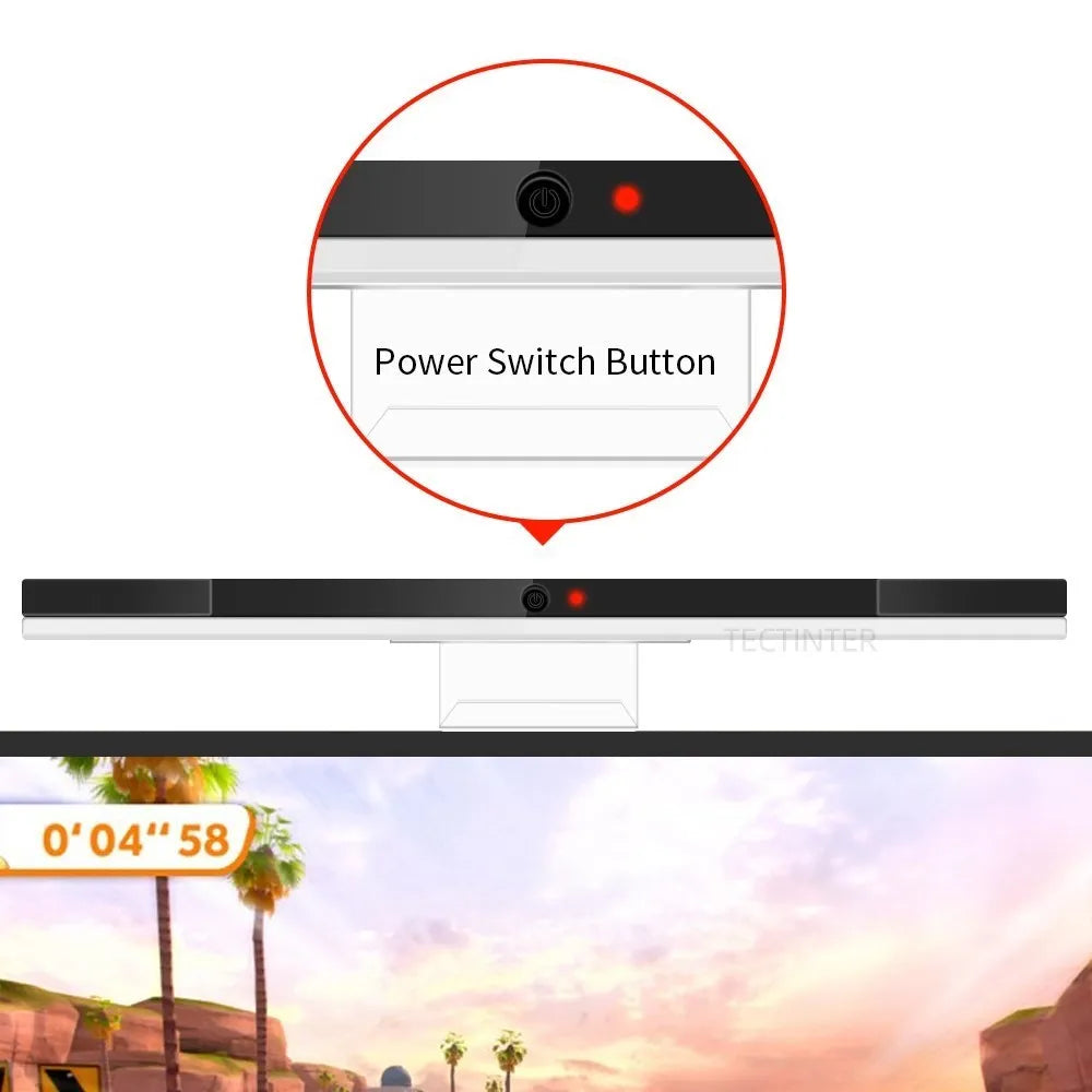 Wired /Wireless Infrared IR Signal Ray Sensor Receiver Bar For Wii Bluetooth Sensor Remote Bar Receiver Holder For Wii