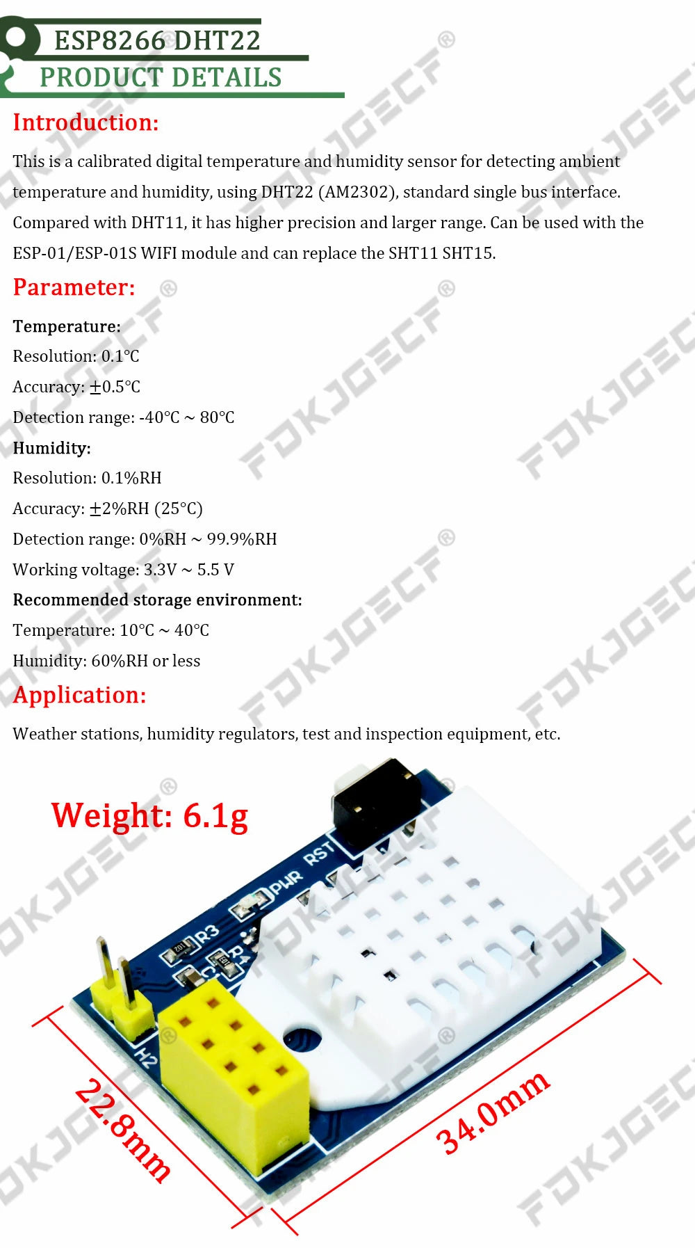 ESP8266 ESP-01 ESP-01S DHT11 DHT22 Temperature Humidity Sensor Module esp8266 Wifi NodeMCU Smart Home IOT