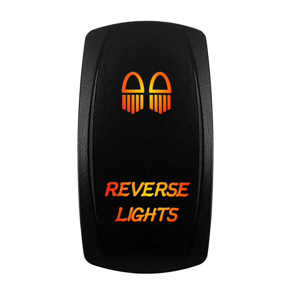 12V-24V Orange Led Rocker Switch Waterproof 20A Amber Light SPST DPDT Toggle Key for Car Boat ATV Camper Motorhome Auto Machine