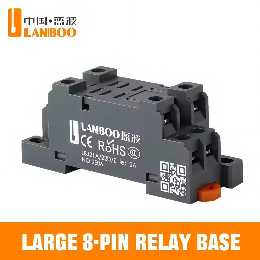 LANBOO Relay 12V 24V/AC 220V AC Voltage Coil High Quality General Purpose Micro Mini Relay with Socket Base 8pin/14pin
