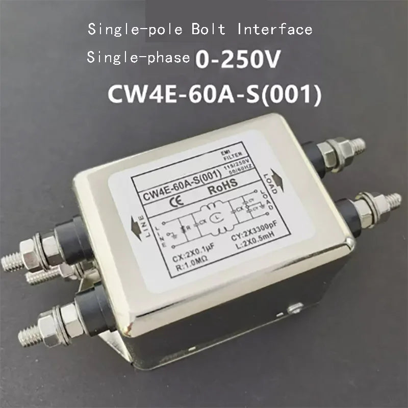 New 220V AC Anti-interference Power Supply EMI Filter CW4L2 CW4L2-20A-S CW4L2-6A-S CW4L2-10A-S CNC Purifier for Enhanced Perform