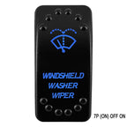 Waterproof Rocker Switch with Blue LED | 12V/24V Latching & Momentary (SPST/ DPDT) | for Marine, UTV, ATV, RZR, Automotive