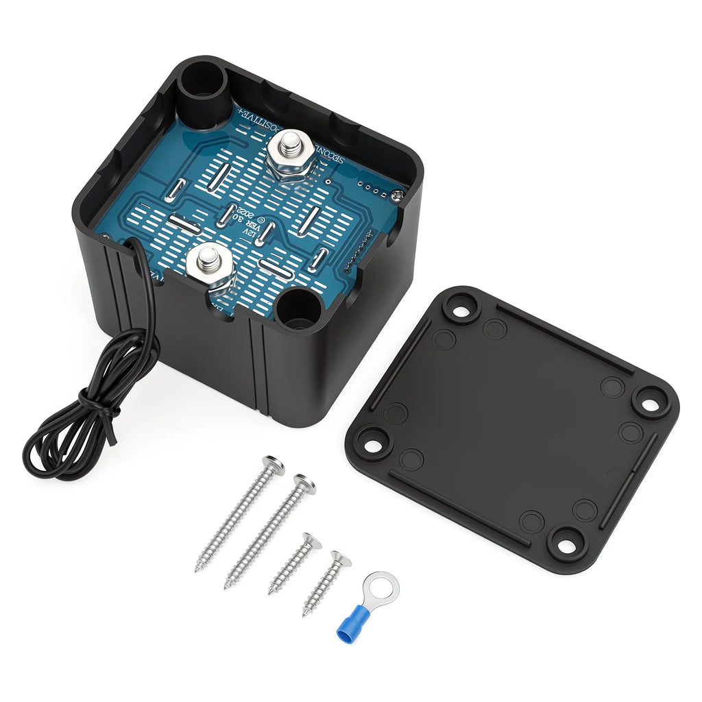 Dual Battery Smart Isolator 12V 140A Car Split VSR Charge Voltage Setting Sensitive Relay For Off-Road Camper Yacht ATV UTV Boat