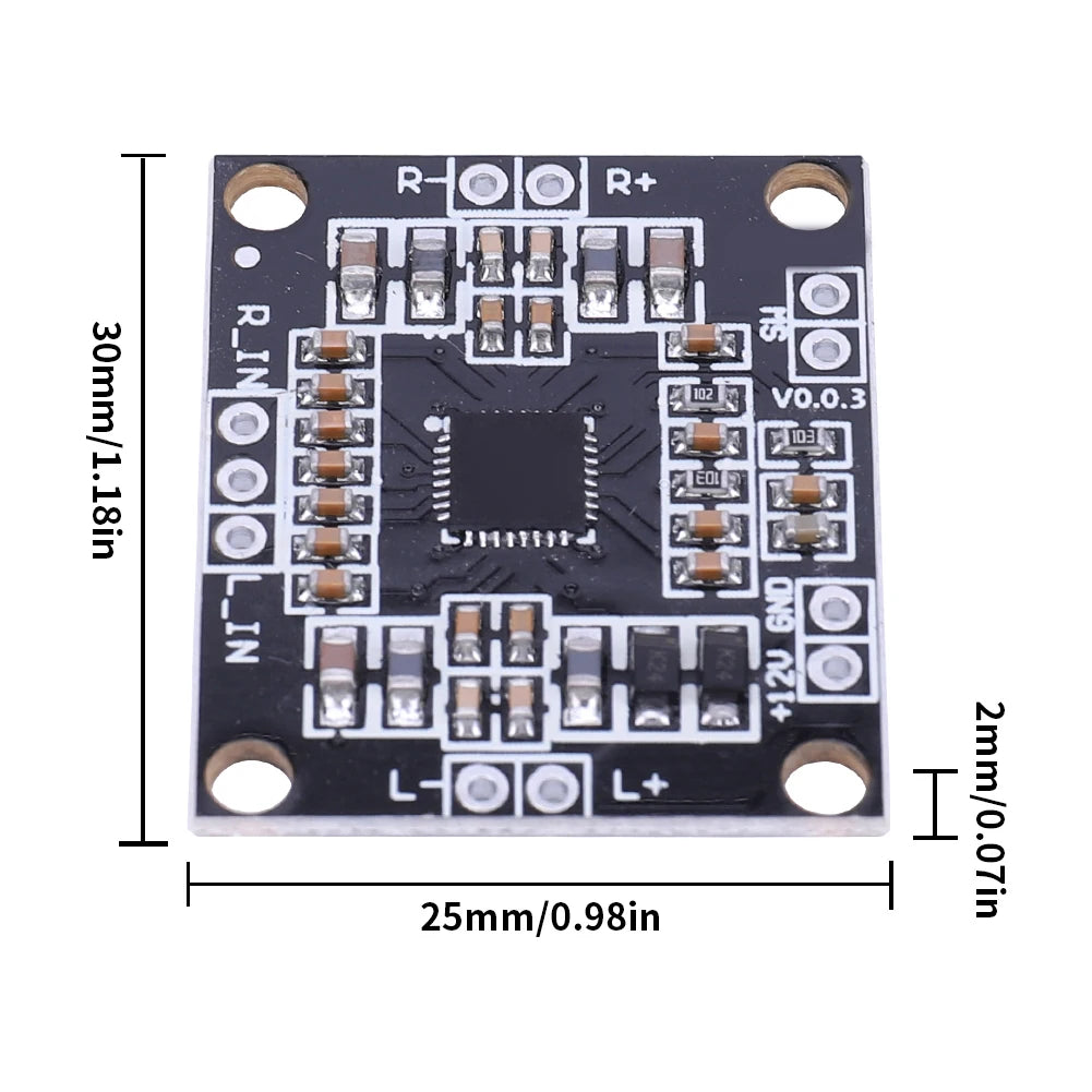 PAM8610 Digital Audio Amplifier Board 2x15W Ultra-Thin Amplifier Board Class D Dual Channel