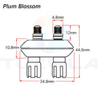 1PCS Banana plugs Couple Terminals Red Black Connector Amplifier Terminal Binding Post Banana Speaker Plug Jack