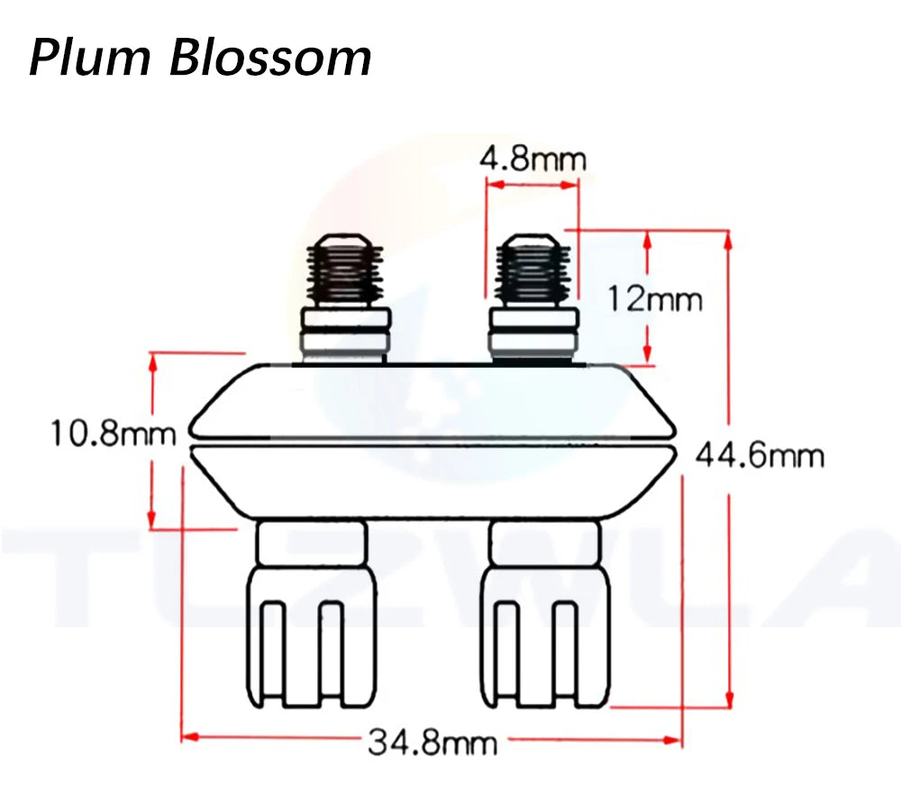 1PCS Banana plugs Couple Terminals Red Black Connector Amplifier Terminal Binding Post Banana Speaker Plug Jack