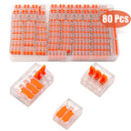 20/80/90pcs Electrical Lever Wire Connectors 2 Port 3 Port 5 Port Electric Cable Clamp Mini Quick Wire Terminal Connector