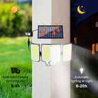 280/234/106 LED Solar Wall Lights Outdoor Motion Sensor Solar Flood Street Lamp with Adjustable Lighting Head For Street Gardens