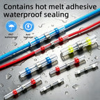 100~1000Pcs Heat Shrink Butt Terminals with Solder ,Solder Seal Wire Connectors,IP67 Waterproof Electrical Equipment Connection
