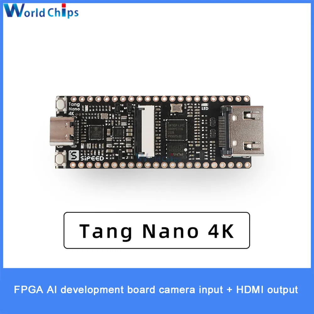 Tang Nano 4K Gaoyun FPGA GoAI Development Board On-board JTAG USB Download Circuit BL702 Chip HDMI Socket with OV2640 Camera