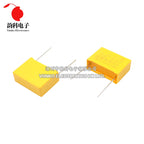 10pcs 275VAC X2 Safety capacitor 275V 10mm 15mm 22.5mm 27.5mm 0.022UF 0.047UF 0.1UF 0.22UF 0.47UF 0.68UF 1UF Polypropylene film