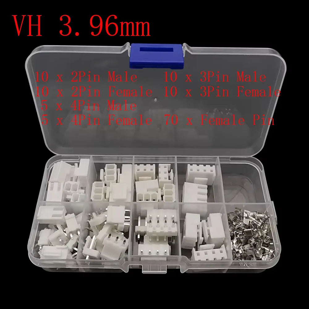1box PH 2.0mm XH 2.54mm JST 1.25mm SH 1.0mm VH 3.96mm Pitch Terminals Crimping Male Plug Female Socket Connector Kit