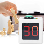Poker Shot Clock with 1.4in Display 4 Sides Cube Timer 5-Level Brightness No Battery for Poker Casino Chess Tournament