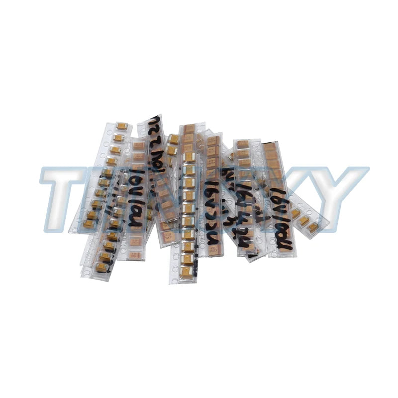 150PCS SMD Tantalum Capacitor Assortment Kit 1uf-220uf A/B Case Tantalum Capacitors Set 1UF 2.2UF 4.7UF 10UF 47UF Capacitors