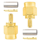 5Pcs SMA Plug SMA-J-1.5 RF Coaxial Connector Female Male Needle Straight Converter for RG174 RG316 LMR100 Crimp Cable