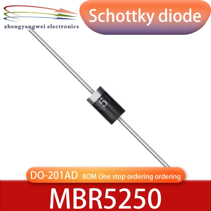 MBR320 MBR340 MBR350 MBR360 MBR3100 MBR3200 MBR5200 MBR5250 20PCS DO-201AD Schottky Barrier Rectifier Diode