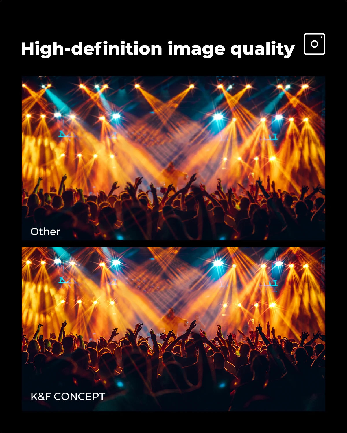 K&F CONCEPT Effects Filters Kaleidoscope Prism/Spiral Halo/Split Diopter/Motion Blur/4 6 8 Points Camera Lens Filter Photography