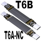 ADT-Link USB 3.2 Type-C to USB-C FFC USB C FPV Flat Slim Thin Ribbon FPC Cable Gen2x2 20Gbps 90°Adapter for Data Sync&Charging