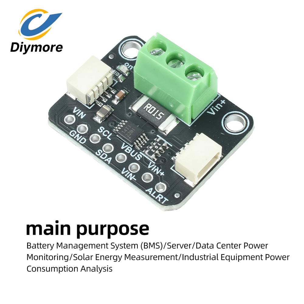 INA228 INA238 INA237 Current Power Monitor Module STEMMA QT Qwiic I2C 85V 20A ADC Energy Accumulation for BMS Solar PV IoT