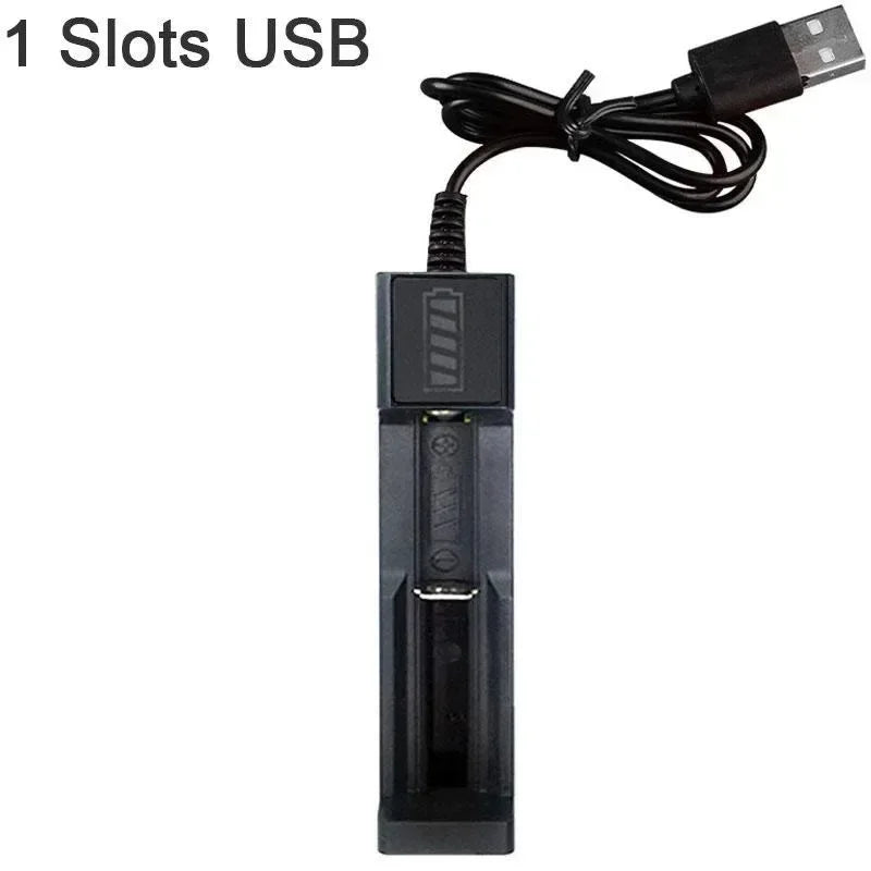 Dual 18650 Lithium Battery Charger for 18650 14650 Charging 4.2 / 3.7 V Rechargeable Battery Charger 1 / 2 / 4 Slots