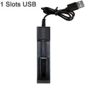 Dual 18650 Lithium Battery Charger for 18650 14650 Charging 4.2 / 3.7 V Rechargeable Battery Charger 1 / 2 / 4 Slots