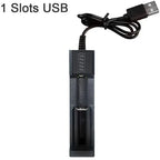 Dual 18650 Lithium Battery Charger for 18650 14650 Charging 4.2 / 3.7 V Rechargeable Battery Charger 1 / 2 / 4 Slots