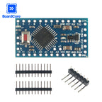 Pro Mini Atmega328P 3.3V 8MHz/5V 16Mhz Interactive Media Development Board Compatible CP2102 Microcontroller for Arduino