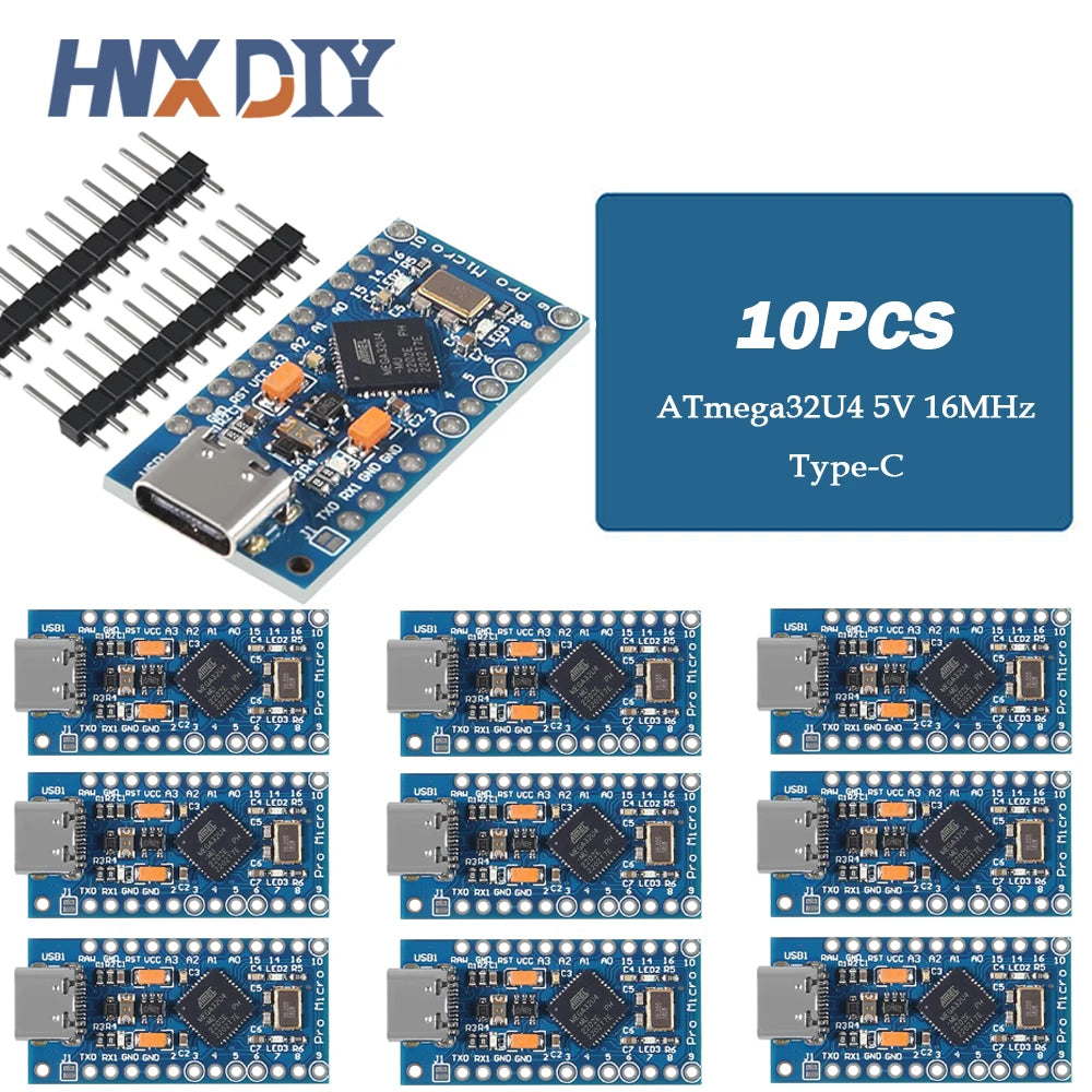 1-10PCS Pro Micro ATmega32U4 5V 16MHz Original Chip Replace ATmega328 For Arduino Pro Mini For Leonardo UNO R3