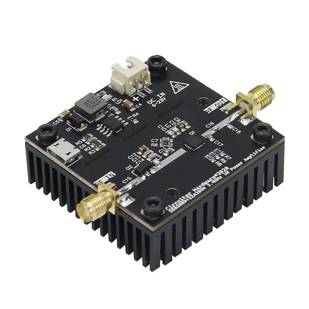 RF Power Amp 700MHz-2.4GHz 1W 30DBm Outperform RF2126 SBB5089+SZA2044 Microwave Power Amplifier