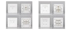 86 Type Computer Socket Panel CAT5E CAT6/6A/7/8 Network Module RJ45 Keystone Cable Interface Outlet Wall Switch