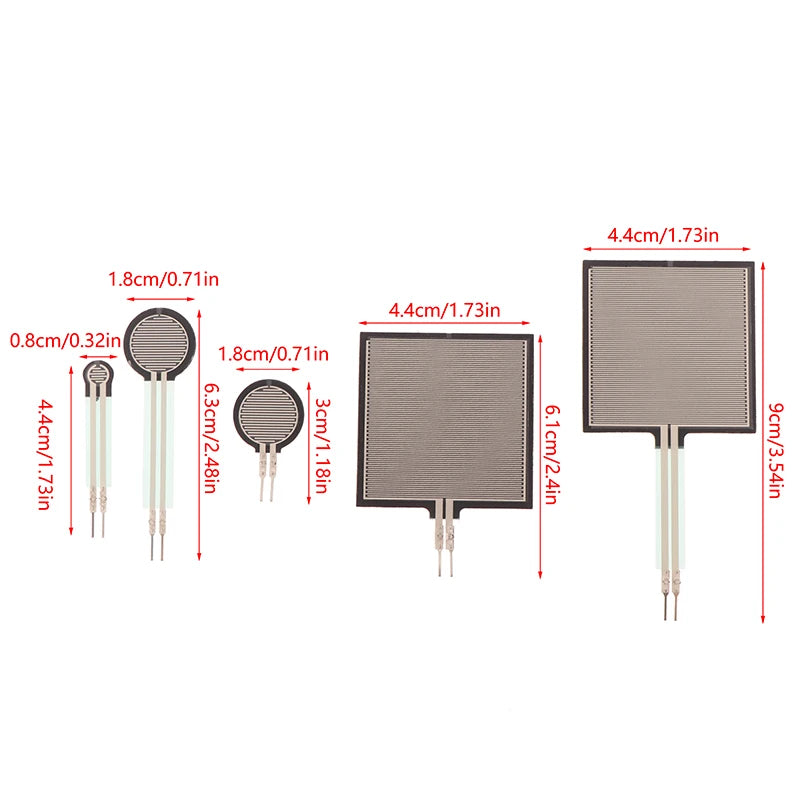 FSR400 FSR402 FSR406 Force Sensitive Resistor 0 5 Inch Arduino Compatible Sensing Pressure Sensor DIY Electronics