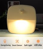 ZQQBYY LED Night Light Motion Sensor Wireless Lights AAA Battery Powered Bedroom Wall Staircase Closet Aisle Body Induction Lamp