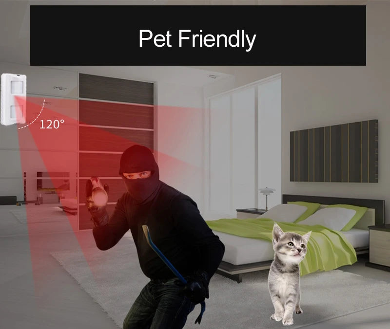 1Pcs Outdoor Pet Friendly Infrared Sensor And Microwave Detector Home Security Burglar Alarm Passive Detector Wire Waterproof