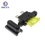 Waterproof Auto Standard Middle Fuse Holder + Car Boat Truck ATC ATO Blade Fuse 5A 7.5A 10A 15A 20A 25A 30A 35A 40A