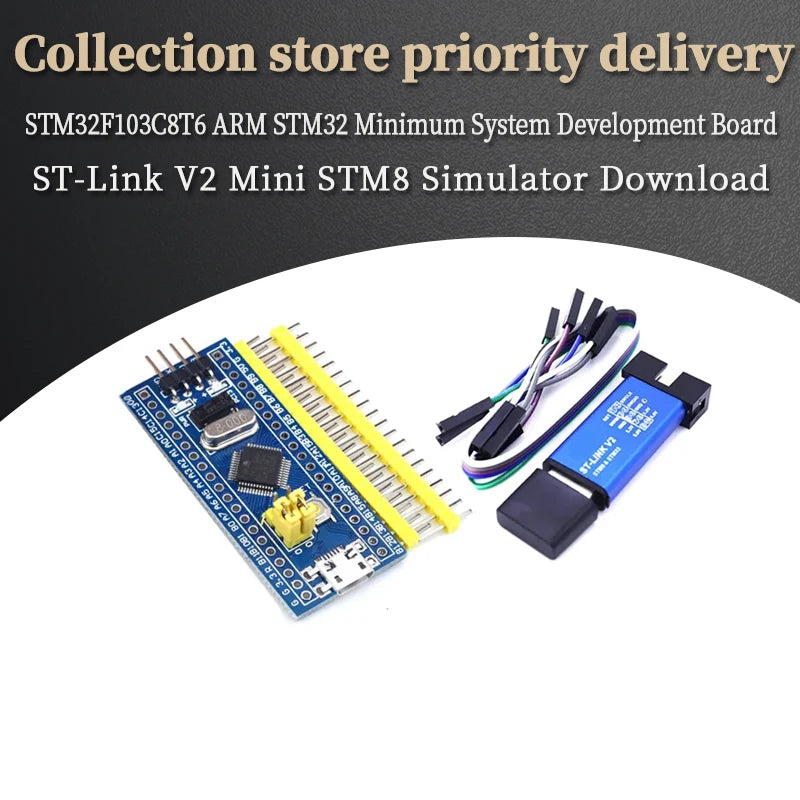 STM32F103C8T6 ARM STM32 Minimum System Development Board Module For Arduino DIY Kit ST-Link V2 Mini STM8 Simulator Download