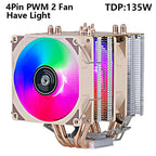 XUANFENG Air-cooled CPU Cooler 90mm Fan Twin Towers 4/6 Heat Pipe 4pin/PWM Compatible LGA2011 115x 1200 1700 X79 X99 AMD AM3 AM4