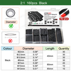 2:1 3:1 4:1 heat shrink tubes heat shrink tube kit Bag Shrinking Wrap Tubes Diy Repair Cables Heat-Shrink Pipe Assorted