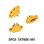 Amass XT60e m xt60e connector XT60E-M Mountable XT60e Male Plug Connector for RC Models Multicopter XT60E-M Connector XT60 Panel