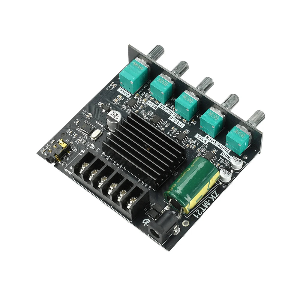 2.1 Channel BL Digital Power Amplifier Module with Subwoofer Output High Low Bass Adjustment 100W+50W+50W High Fidelity Bluetooth 5.0 Audio Board