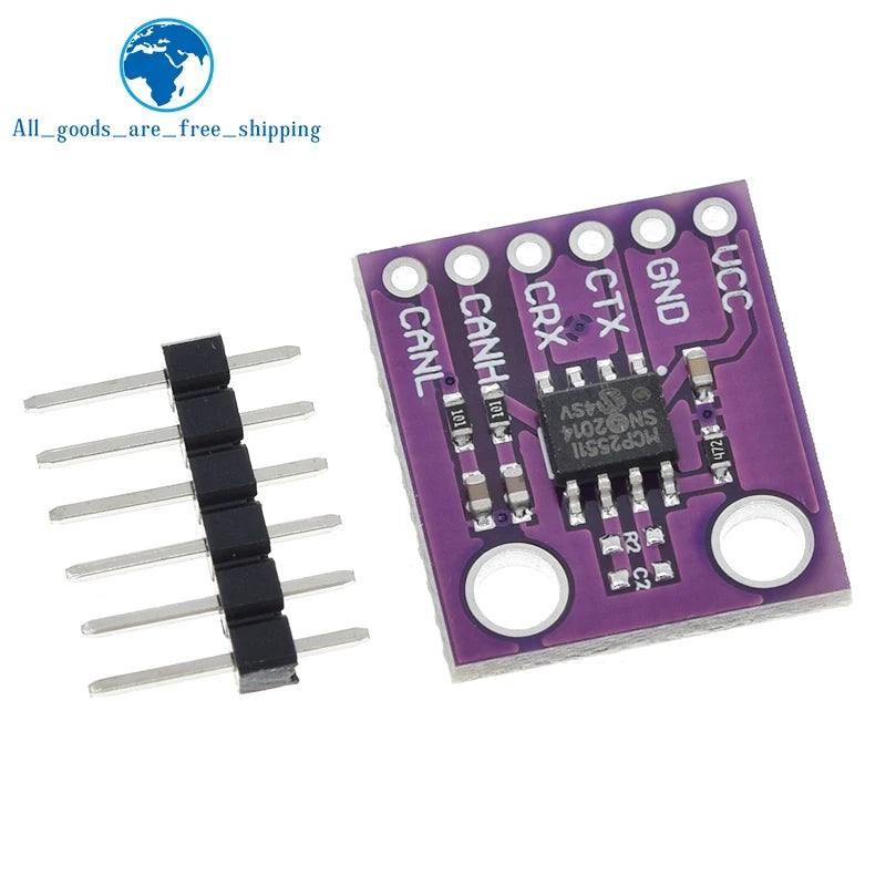 TZT 1/3PCS MCP2551 High-speed CAN Protocol Controller Bus Interface Module For Arduino