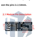 24W BLDC Motor Driver Module 5V-40V 2A Three-Phase PWM with Hall Sensor and Inductive Control
