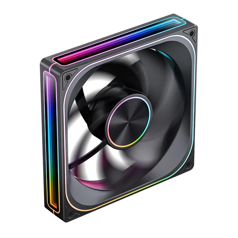JONSBO ZA-140/420 Case Cooling Fan 140mm ARGB 3 Connected Bodies PWM Quiet Fan  Replaceable Fan Blades