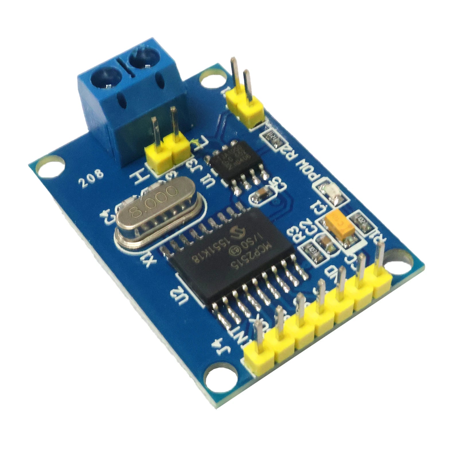 MCP2515 CAN Bus Module TJA1050 SPI Interface Receiver High Speed Industrial Grade for Arduino for STM32 for 51 MCU Automotive